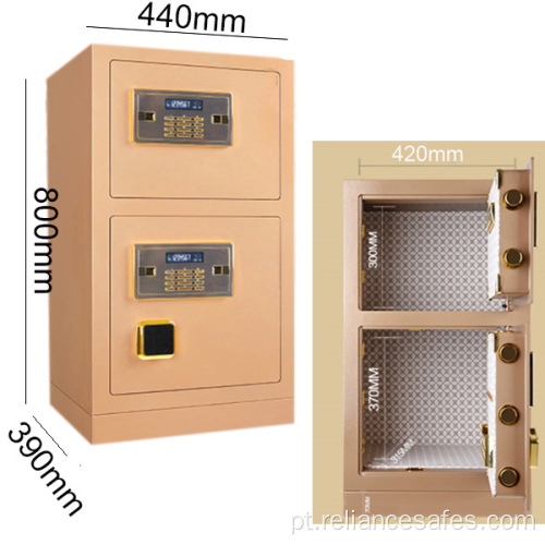 Hotel com porta dupla com chave de impressão digital eletrônica